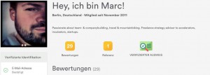 Mein Profil bei AirBNB