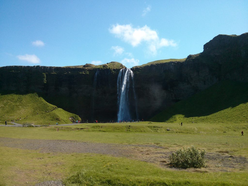 Island Wasserfall Seljalandsfoss
