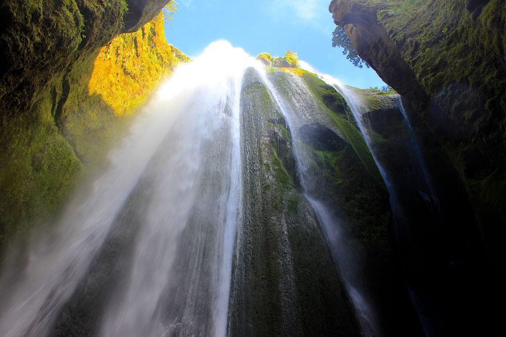 Wasserfall in Island: Gljufrafoss