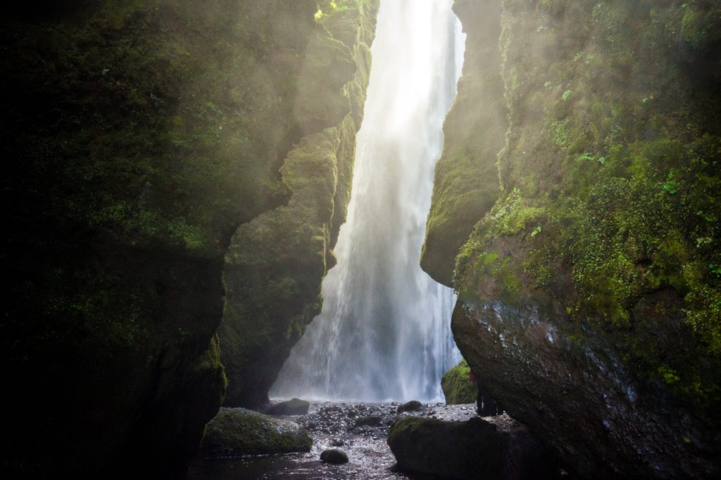 Wasserfall in Island: Gljufrafoss