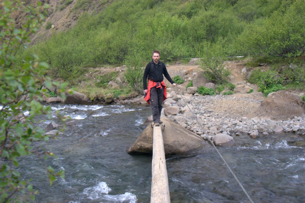 Wasserfall in Island: Glymur