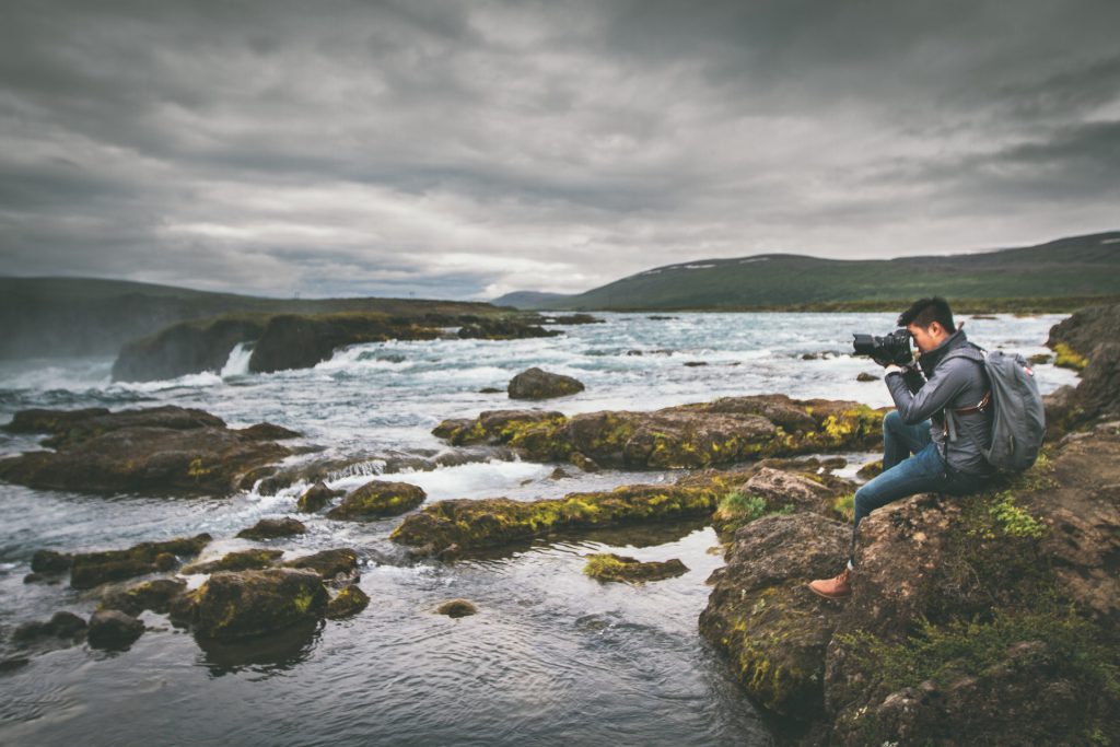 Wasserfall in Island: Goðafoss