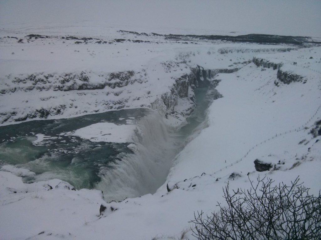 Wasserfall in Island: Gullfoss