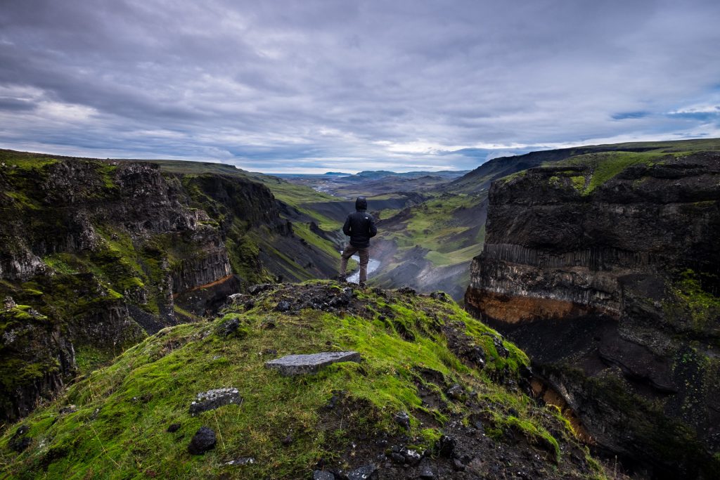 Wasserfall in Island: Háifoss