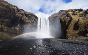 Wasserfall in Island: Skógafoss