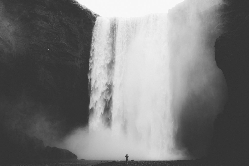 Wasserfall in Island: Skógafoss