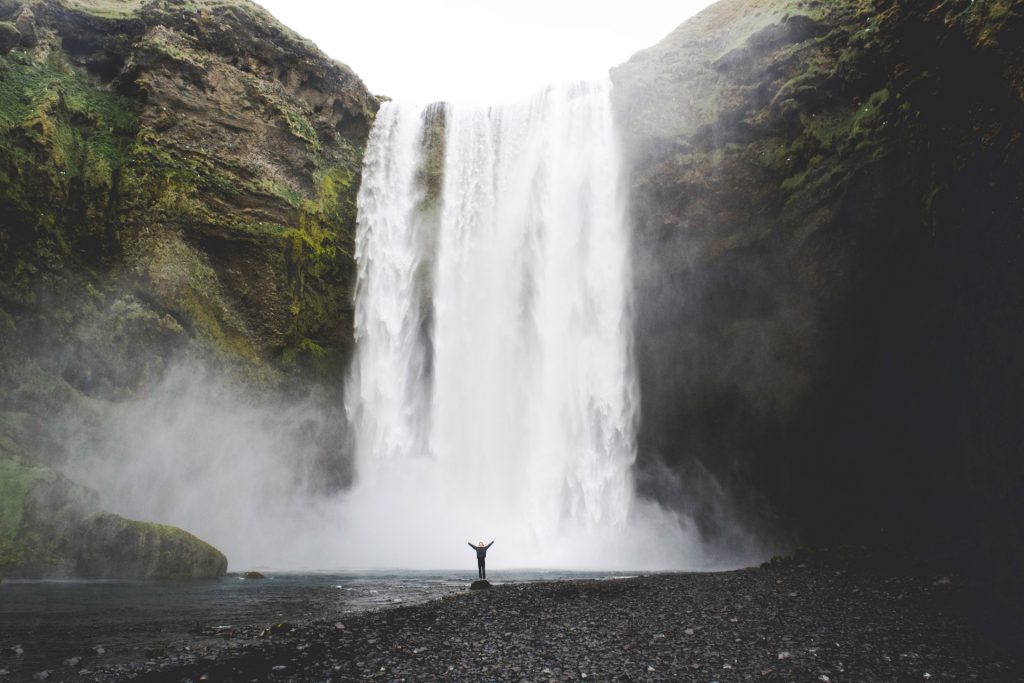 Wasserfall in Island: Skógafoss