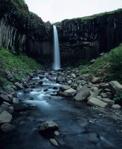 Wasserfall in Island: Svartifoss