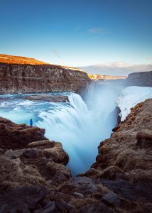 Der Wasserfall Gullfoss am Ende des Golden Circle