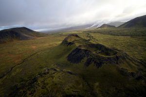 Island Rundflug mit dem Hubschrauber: Die Bergkette Bláfjöll