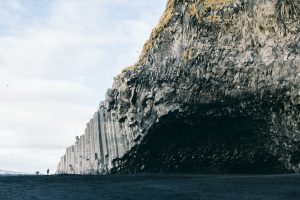 Die Steinformationen von Reynisfjara an der Südküste Islands