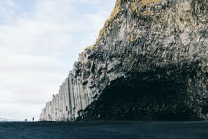 Die Steinformationen von Reynisfjara an der Südküste Islands