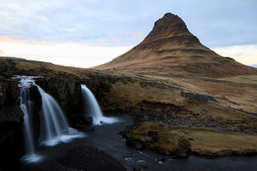 Kirkjufellsfoss, ganz in der Nähe des Freezer Hostel